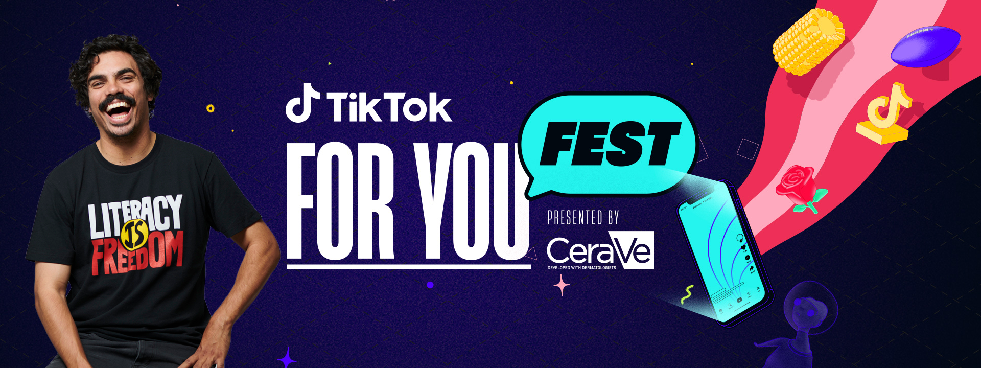 Elendig Ombord Reklame Star studded line-up announced for TikToks For You Fest presented by CeraVe  | TikTok Newsroom