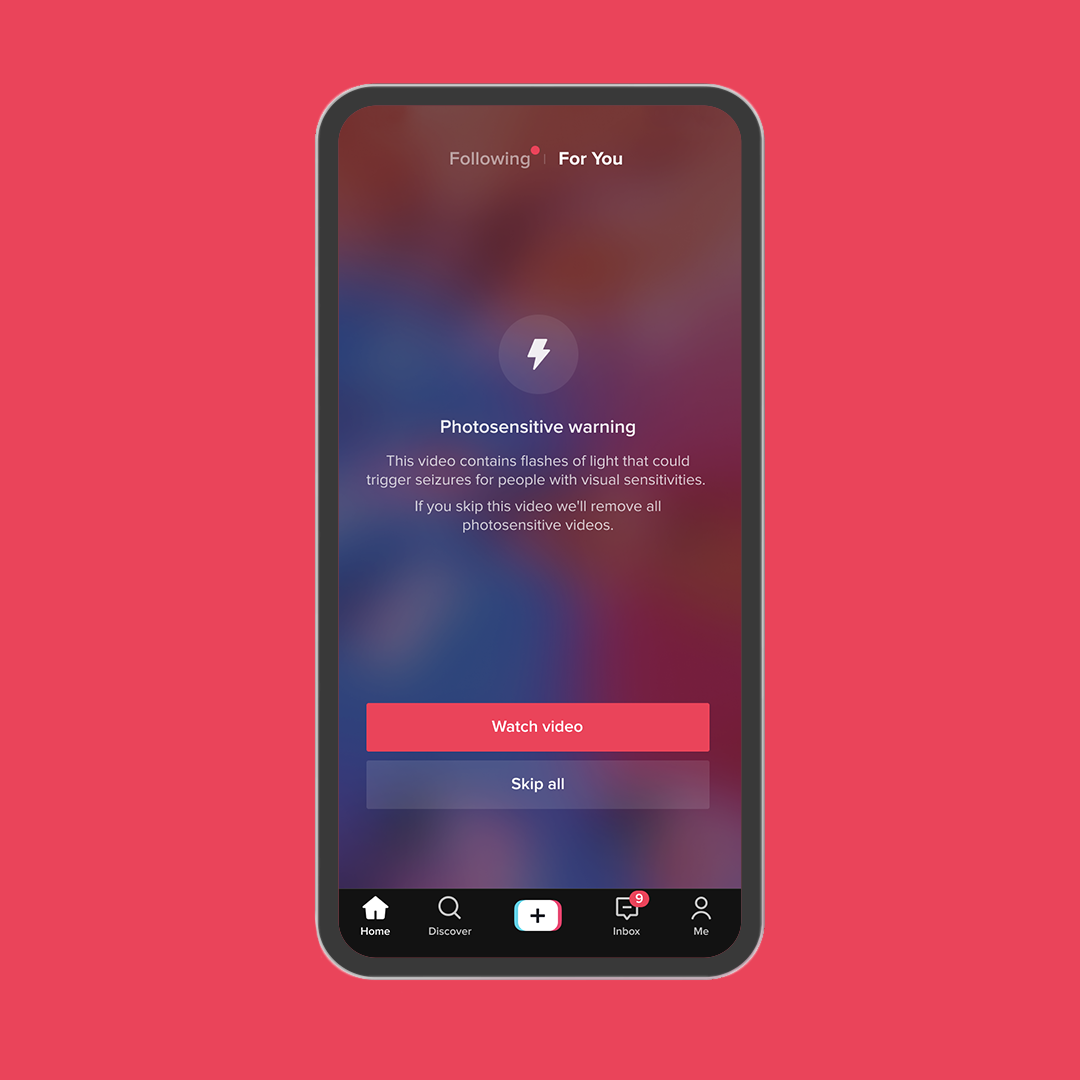 Making TikTok more accessible to people with photosensitive epilepsy ...
