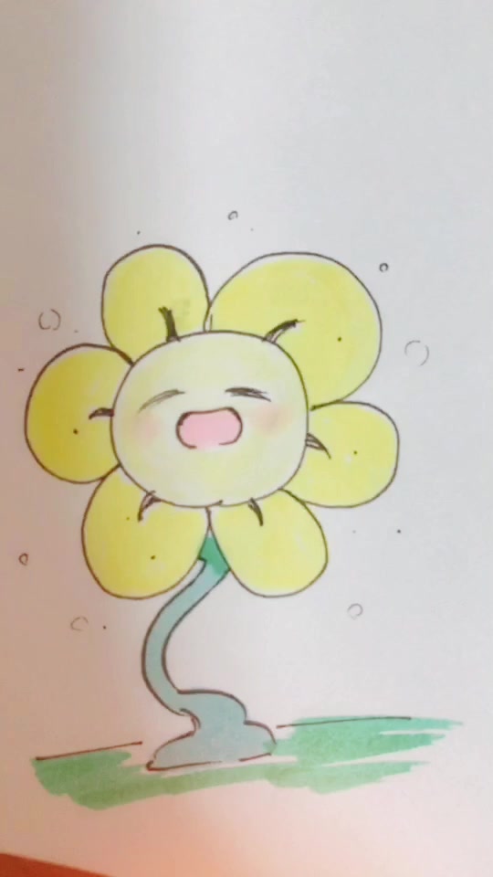 Rain Rain 5 On Tiktok フラウィーの絵描き歌 Undertail アンダーテール フラウィーちゃん絵描き歌 フラウィー Flowey フリスク Frisk イラスト オススメのりたい