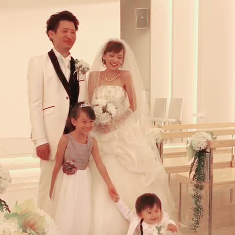 ありっくま 町田亜里香 Arikkuma 66 On Tiktok 家族 Family ウエディング ウエディングフォト 夫婦 結婚 ステップファミリー ママ パパ 26歳 娘 9歳 息子 3歳 現在 幸せ