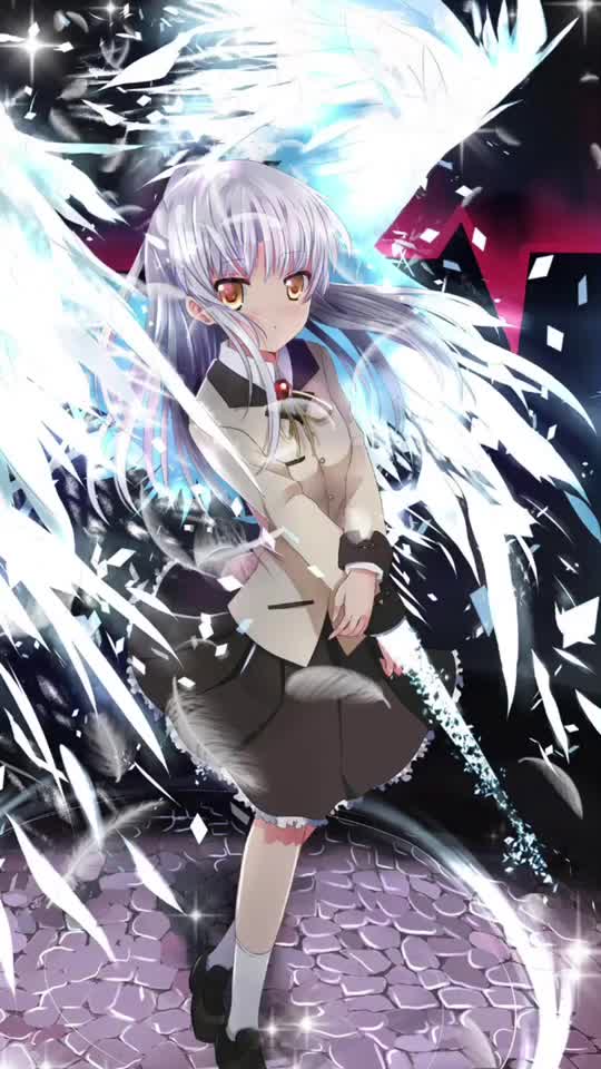 ｙ 30247936881a On Tiktok 作り直しました ダイナミック壁紙 エンジェルビーツ Angelbeats 立華奏 立華 奏 天使 いいね