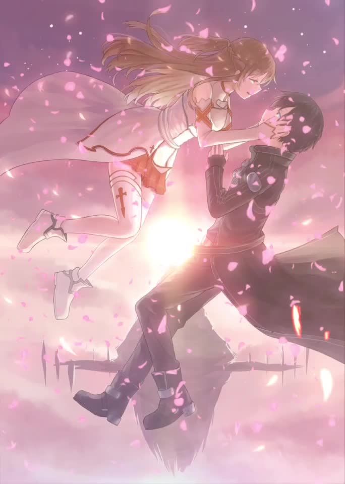 ｙ a On Tiktok ダイナミック壁紙 ソードアート オンライン ソードアートオンライン Sao キリト アスナ いいね Like Good