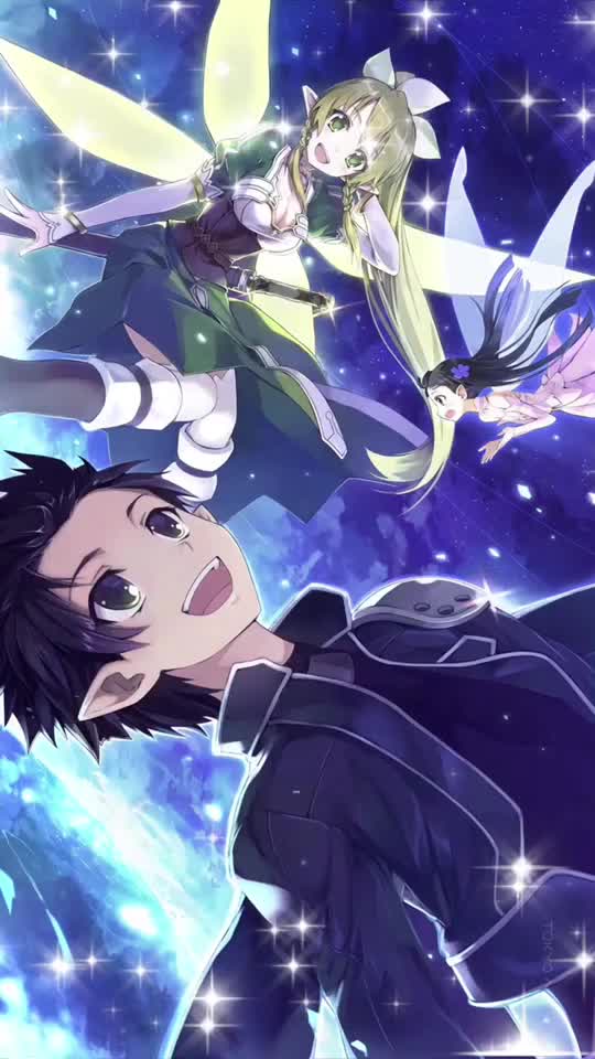 ｙ a On Tiktok ダイナミック壁紙 ソードアート オンライン Sao ソードアートオンライン Alo キリト ユイ いいね